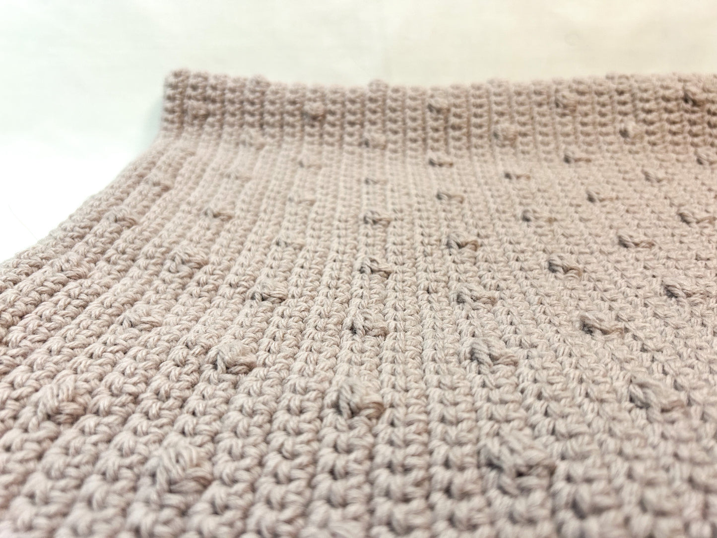 Baby Pink Bobble Blanket