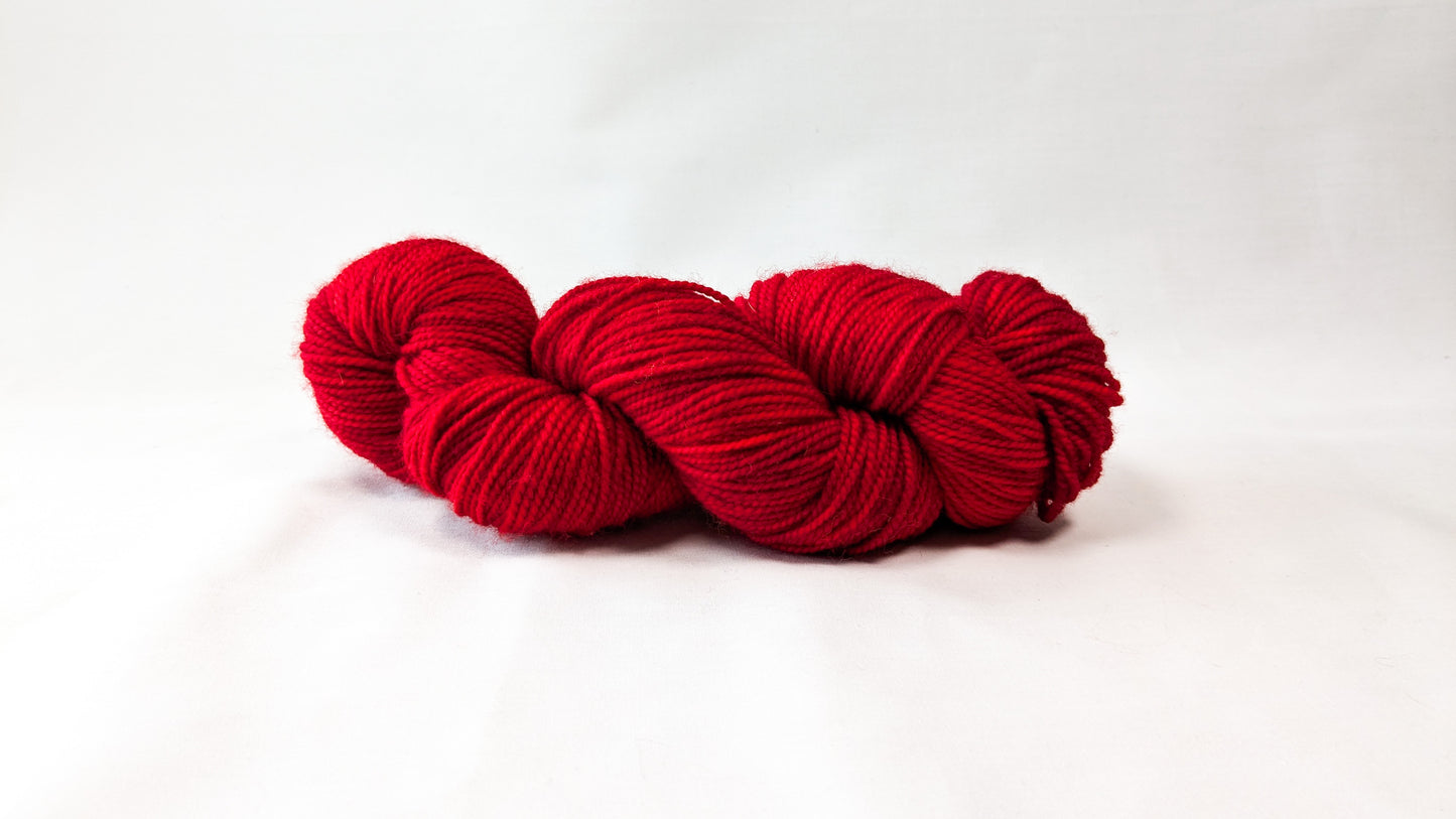 Ruby Red - Hand Dyed 100% Fine Superwash Merino Wool