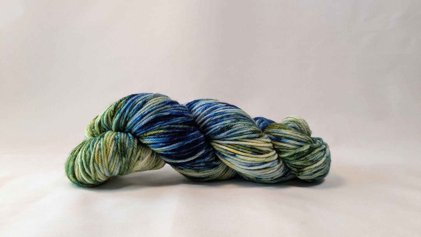 Starry night - Hand Dyed 100% Fine Superwash Merino Wool