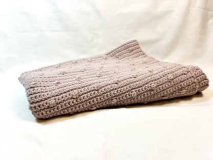 Baby Pink Bobble Blanket