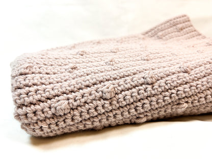 Baby Pink Bobble Blanket