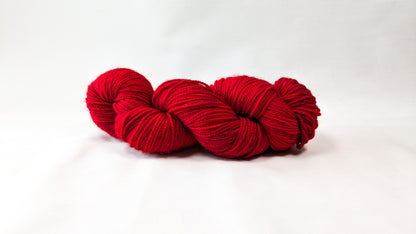 Ruby Red - Hand Dyed 100% Fine Superwash Merino Wool